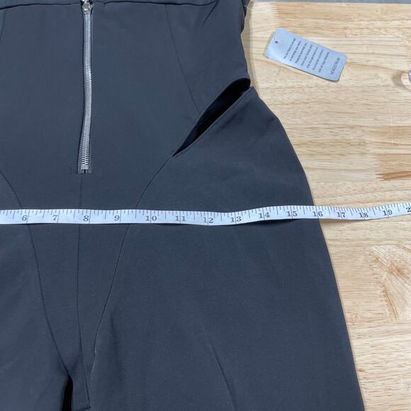 ET OCHS Ayden Plunge Neck Cutout Jersey Jumpsuit Black Size 4 Sleeveless Sexy - Picture 10 of 13